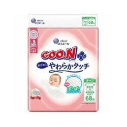 大王製紙 グーンプラス 敏感肌にやわらかタッチ　テープ　 新生児サイズ６８枚 