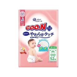 大王製紙 グーンプラス 敏感肌にやわらかタッチ　テープ　 Ｍサイズ５２枚 