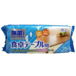 大王製紙　エリエール 除菌できるウェットタオル 食卓テーブル用 70枚入