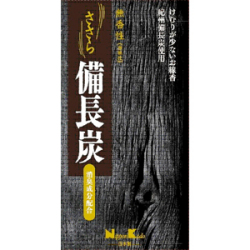 日本香堂　ささら 備長炭 無香性 バラ詰　120g