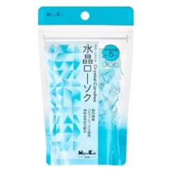 日本香堂　水晶ローソク　５分　水色パウチ型１５０本