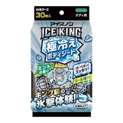 白元アース　アイスノン ICE KING 極冷えボディシートミントの香り３０枚