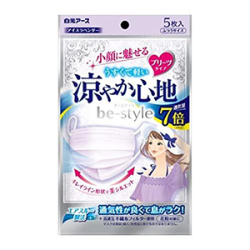 白元アース　ビースタイル　プリーツタイプ　涼やか心地　アイスラベンダー５枚