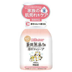 マックス　肌荒れふせぐ薬用無添加泡ボディソープ４００ｍｌ