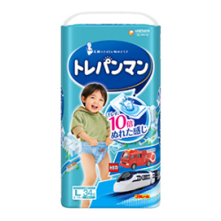 ユニチャーム　トレパンマン　ブルー　Ｌサイズ３４枚