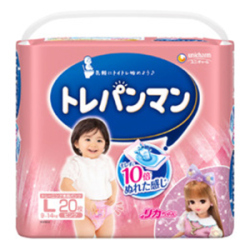 ユニチャーム　トレパンマン　ピンク　Ｌサイズ２０枚