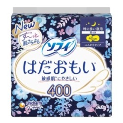 ユニチャーム　ソフィ　はだおもい特に多い夜用４００　７枚