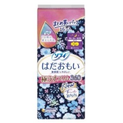 ユニチャーム　ソフィ　はだおもい極うすスリム３６０特に多い夜用１６枚