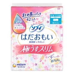ユニチャーム　ソフィ はだおもい 極うすスリム 210 羽なし４２枚