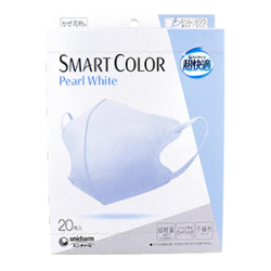 ユニチャーム　超快適マスク スマート カラー パールホワイト ふつう２０枚入