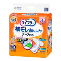 ユニチャーム　ライフリー　横モレあんしんテープ止め　ＬＬサイズ　１５枚