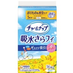 ユニチャーム　チャームナップ　吸水さらフィ微量用　３６枚