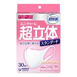 ユニチャーム　超立体マスク かぜ花粉用 スタンダード小さめ３０枚入 マスク