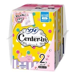 ユニチャーム　センターイン ふわふわ ふつうの日用羽なし２４枚×２個パック１個