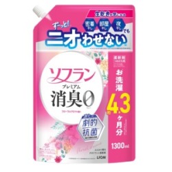 ライオン　ソフラン　プレミアム消臭　フローラルアロマの香り　つめかえ特大１３００ｍｌ