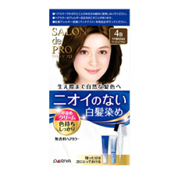 ダリヤ　サロンドプロ　無香料ヘアカラー早染めクリームやや深みのあるベージュブラウン白髪用４Ｂ