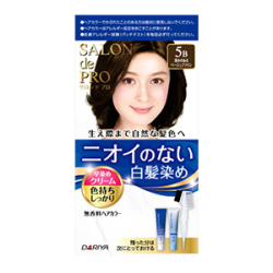 ダリヤ　サロンドプロ　無香料ヘアカラー早染めクリーム深みのあるベージュブラウン　白髪用５Ｂ