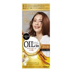 ダリヤ　サロンドプロ　オイルリッチクリームヘアカラー（白髪用）　３ＮＢ＜グロッシーブラウン＞　１剤：５６ｇ　２剤：４４ｇ
