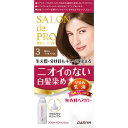 ダリヤ　サロンドプロ　無香料ヘアカラー早染め乳液（白髪用）３
