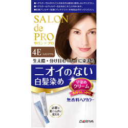 ダリヤ　サロンドプロ 無香料ヘアカラー 早染めクリーム 4E エレガントブラウン　1セット