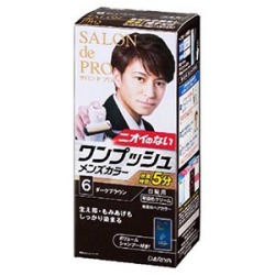ダリヤ サロンドプロ　ワンプッシュメンズカラー　6　ダークブラウン１セット
