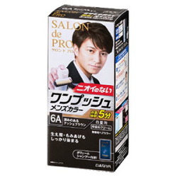 ダリヤ  サロンドプロ　ワンプッシュメンズカラー（白髪用）　６Ａ＜深みのあるアッシュブラウン＞　1セット