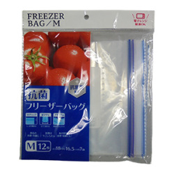【数量限定】大和物産 抗菌フリーザーバック　Ｍサイズ１２枚