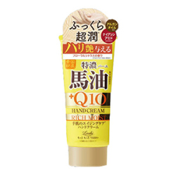 コスメティックローランド　ロッシモイストエイド 馬油＆Q10リッチハンドクリームN８０ｇ