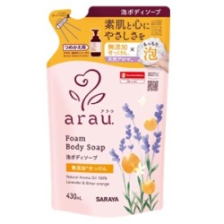 サラヤ　アラウ泡ボディソープ　つめかえ用４３０ｍｌ