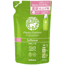 サラヤ　ハッピーエレファント　柔軟仕上げ剤　詰替　540ｍｌ