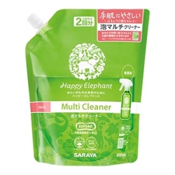 サラヤ　ハッピーエレファント 泡マルチクリーナー 無香料つめかえ８００ｍｌ