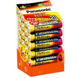 【在庫処分】パナソニック　アルカリ乾電池　単４形　２０本入り