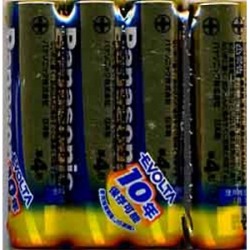【在庫処分】パナソニック　エボルタ　アルカリ乾電池　単４形　４本パック LR03EJ/4SE