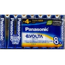 【在庫処分】パナソニック　エボルタ　アルカリ乾電池　単４形　８本パック LR03EJ/8SW