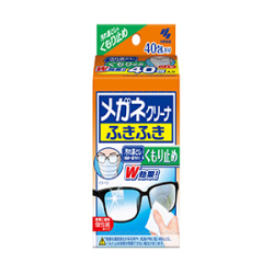 小林製薬　メガネクリーナー　ふきふきくもり止め４０包