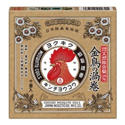 大日本除虫菊　天然除虫菊　金鳥の渦巻１０巻　１個