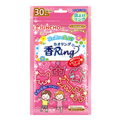 大日本徐虫菊　キンチョウ　虫よけ　カオリングＶ　ピンク　３０個