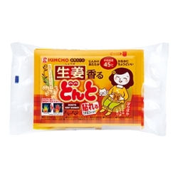 大日本除虫菊　貼れる　香るどんとＶ　しょうが８個　使い捨てカイロ