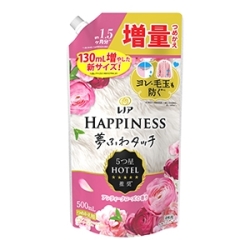 【数量限定】Ｐ＆Ｇ　レノア ハピネス 夢ふわタッチ 柔軟剤 アンティークローズつめかえ５００ｍｌ