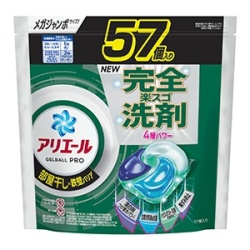 Ｐ＆Ｇ　アリエールジェルボールプロ部屋干し用つめかえメガジャンボサイズ５７個