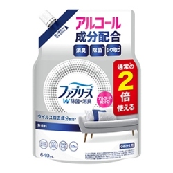 Ｐ＆Ｇ　ファブリーズ Ｗ除菌無香料アルコール成分入りつめかえ特大サイズ６４０ｍｌ