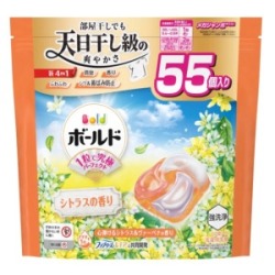 Ｐ＆Ｇ　ボールド　ジェルボール４Ｄ　シトラス＆ヴァーベナの香り　つめかえメガジャンボサイズ５５個