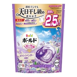Ｐ＆Ｇ　ボールドジェルボール４Ｄ心安らぐホワイトラベンダー＆ジャスミンの香りつめかえハイパージャンボサイズ２７個