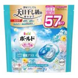Ｐ＆Ｇ　ボールド　ジェルボール４Ｄ　フレッシュフラワーサボンの香り　つめかえメガジャンボ５７個