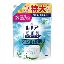 Ｐ＆Ｇ　レノア超消臭１ｗｅｅｋやさしく香る超消臭フレッシュソープの香りつめかえ用特大サイズ７７０ｍｌ