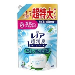 Ｐ＆Ｇ　レノア 超消臭1WEEK 柔軟剤 やさしく香る超消臭 フレッシュソープの香り超特大１３８０ｍｌ