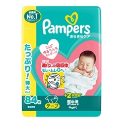 Ｐ＆Ｇ　パンパースさらさらケア テープ たっぷり新生児８４枚