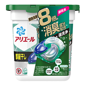 P＆G アリエールジェルボール 4D部屋干し用本体11個
