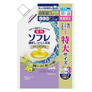 【数量限定】バスクリン　薬用ソフレ　濃厚しっとり入浴液ホワイトフローラルの香りつめかえ大容量１２００ｍｌ