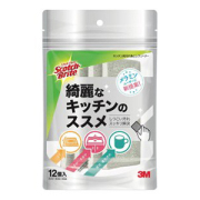 スリーエム　スコッチブライト スポンジキッチン用汚れ落とし クリーナーウレタン 1袋（12個入）ＫＹＣ－１２－ＧＹ
